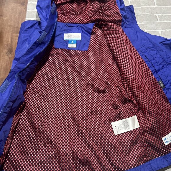 Columbia Windbreaker Sports Wear Jacket Size 10/12 Girls Blue - Picture 12 of 16